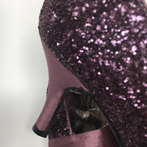 Platinum Collection by Jade Purple  Glitter Satin - Picture 13 of 16